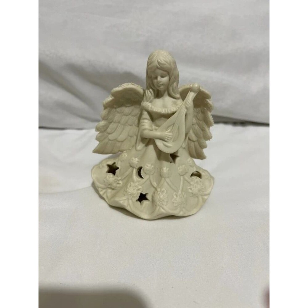 Jade Collection Ceramic Angel Votive Candle Holder